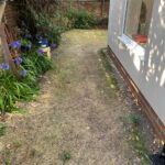 Garden path before patio paving landscaping North Lancashire & South Cumbria